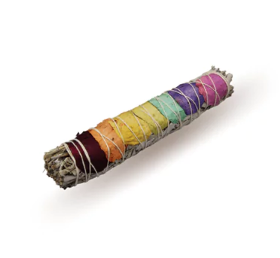 7 Chakra Witte Salie Smudge Stick (22cm)